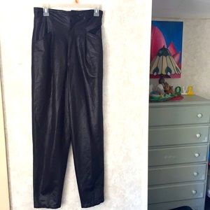 Vintage 1980’s Faux leather pants